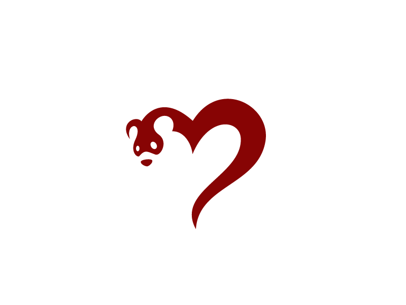 Ferret Logo - Ferret love | DESIGN // Logos | Logo design inspiration, Logos ...