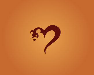 Ferret Logo - Creative Examples of Heart Inspired Logo Designs. Tattoos