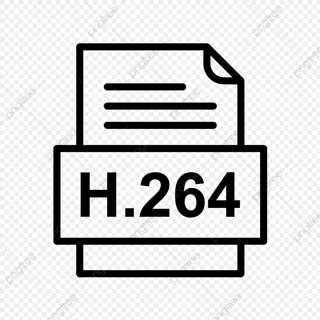 H.264 Logo - H.264 File Document Icon, H, Document PNG and Vector