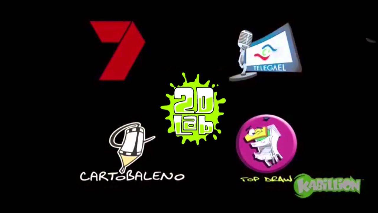 Cartobaleno Logo - Network 7 / Telegael / 2D Lab / Cartobaleno / Top Draw / Zodiak / Rai / MoonScoop / SLR Productions