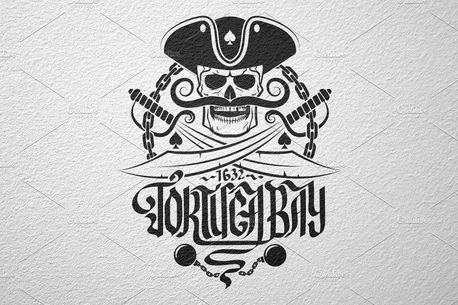 Pirate Logo - Tortuga pirate logo