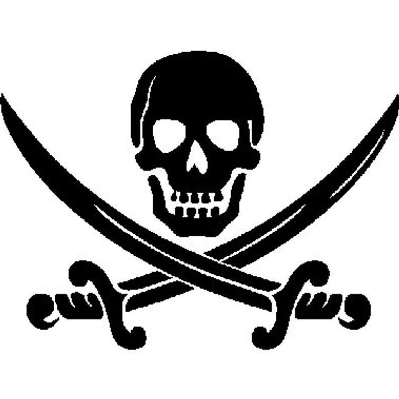 Pirate Logo - Pirate logo digital embroidery design, Pirate logo digitized embroidery  design