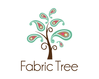 Textile Logo - Fabric Tree Textile Industry Designed