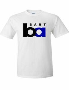 Bart Logo - Details About BART Logo Bay Area Rapid Transit San Francisco SF Oakland White Cotton T Shirt