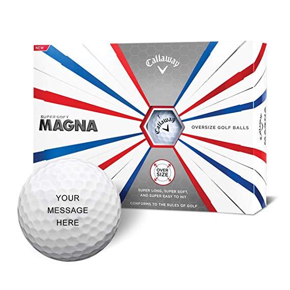 Laway Logo - Amazon.com : Callaway Golf 2019 Supersoft Magna Personalized Golf