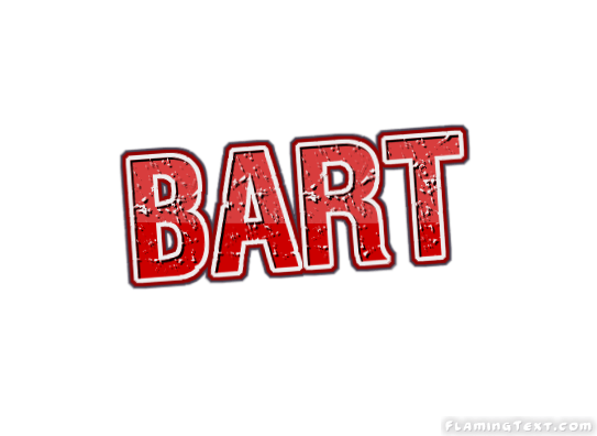 Bart Logo - Bart Logo. Free Name Design Tool from Flaming Text