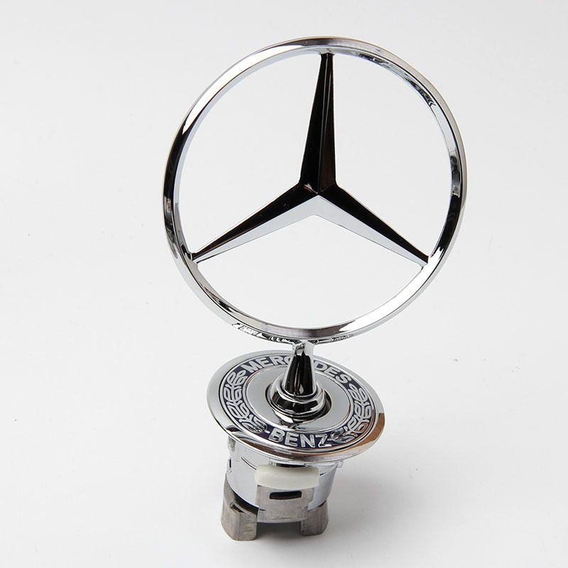 Hood Logo - [Hot Item] Hood Emblem Ornament Badge Star Stand up Front Logo W210 for  Mercedes Benz