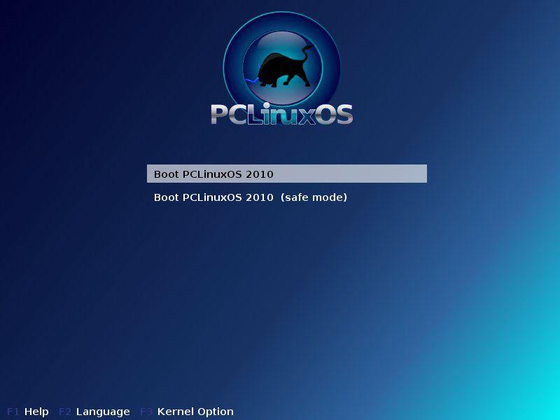 PCLinuxOS Logo - The Perfect Desktop - PCLinuxOS 2010 (KDE)