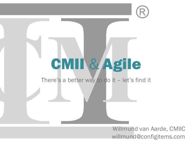 Cmii Logo - CMII & Agile: There's a better way to do it's find it