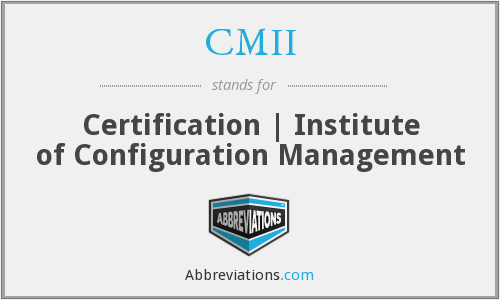 Cmii Logo - CMII - Certification | Institute of Configuration Management