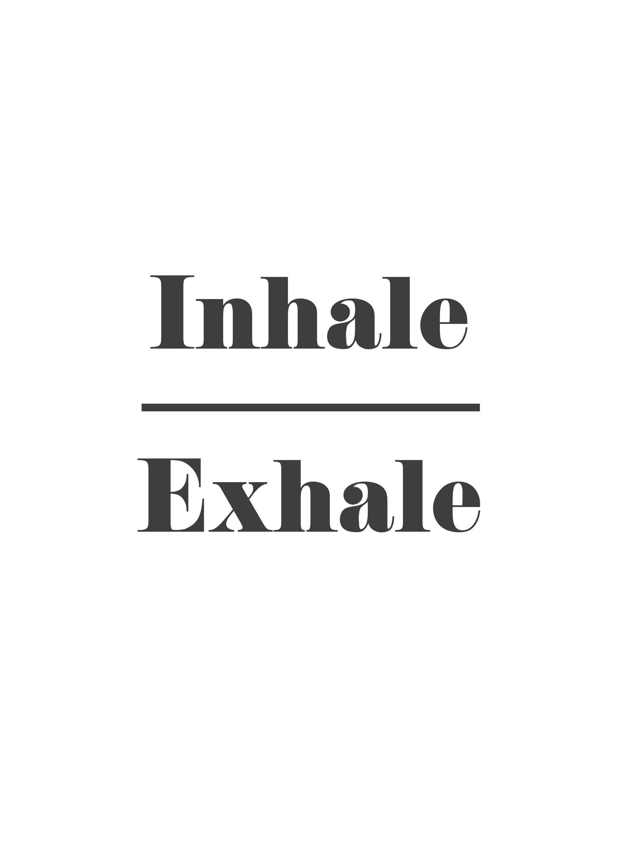 Inhale Logo - inhale exhale | Big Truths in B&W | Company logo, Law of attraction ...
