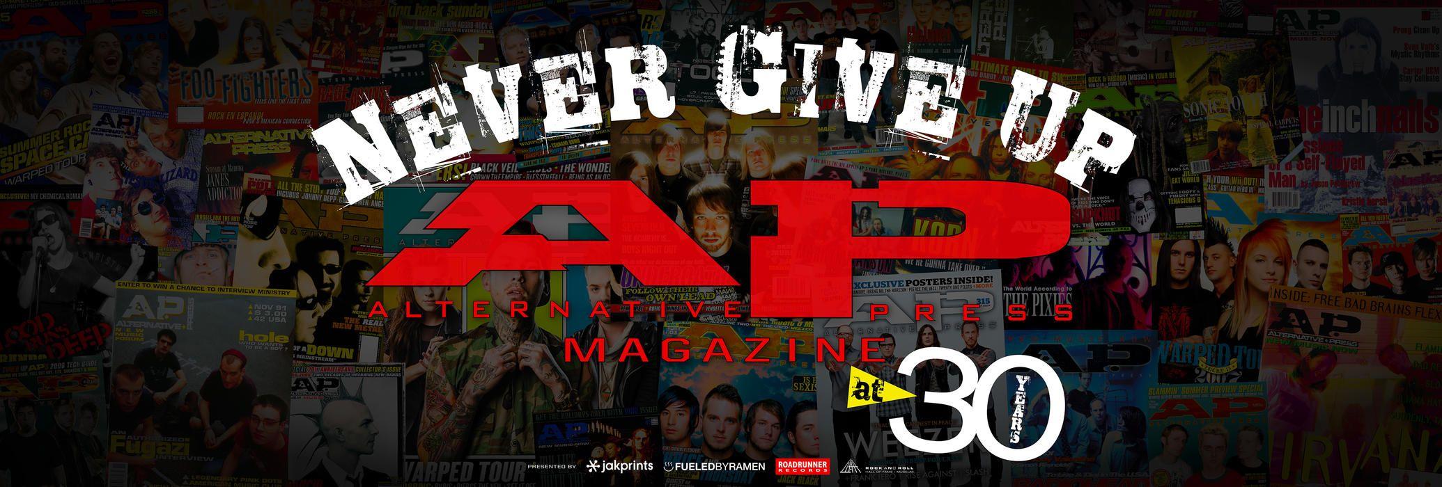 AltPress Logo - Never Give Up: Alternative Press Magazine at 30 | Rock & Roll Hall ...