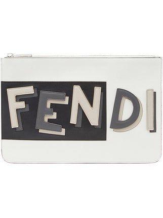 Fendi Logo - Fendi logo pouch $950 - Shop SS18 Online - Fast Delivery, Price