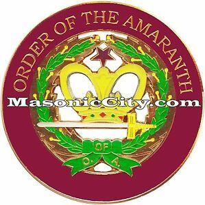 Amaranth Logo - Details About Z 99 Order Of The Amaranth Auto Emblem Shriner Shrine Temple Mason Masonic Car