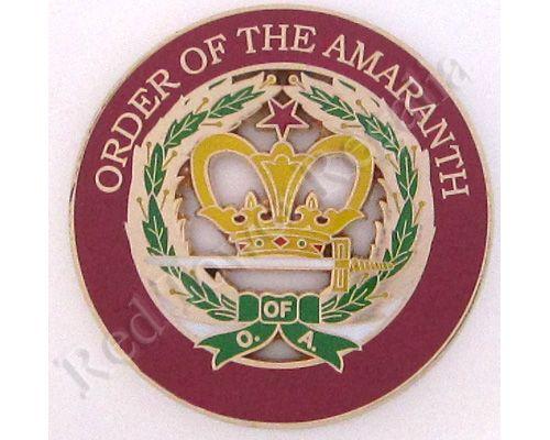 Amaranth Logo - Order of the Amaranth Cut-Out Auto Emblem | Amaranth | Eastern star ...