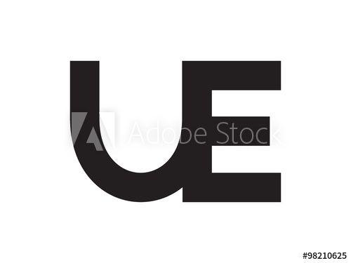UE Logo - UE Letter Identity Monogram Logo this stock vector and explore