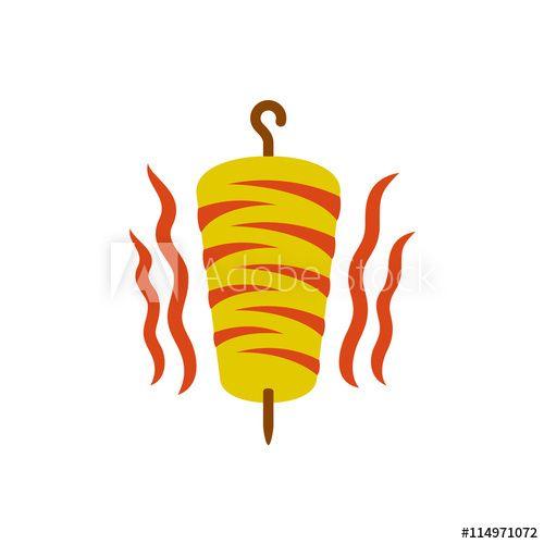 Doner Logo - Kebab logo. Doner kebab national turkish meat food meal. Meat with ...