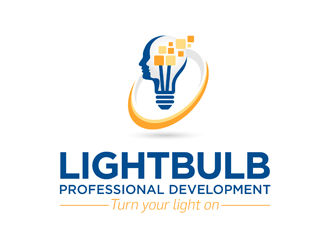 Development Logo - Lightbulb Professional Development logo design - 48HoursLogo.com
