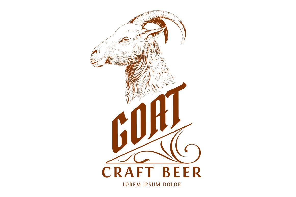Goat Logo - Vintage Goat Head Logo Template on Behance
