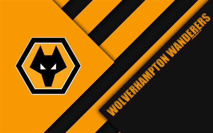 Wolverhampton Logo - Download wallpapers Wolverhampton Wanderers FC, logo, 4k, orange ...