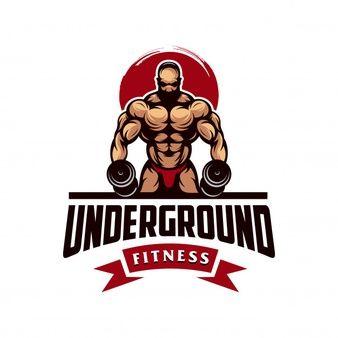 Muscle Logo - Muscle logo design for fitness forum or blog Vector | Premium Download