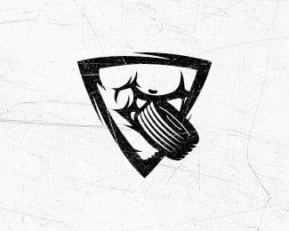 Muscle Logo - Iron Muscle Fitness Designed