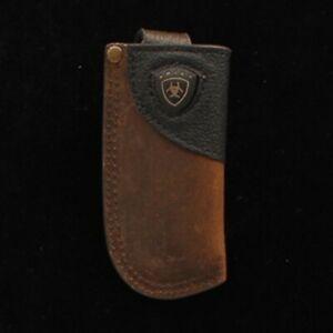 Concho Logo - Details about Ariat Brown Black Logo Concho Knife Sheath Holder A1800002