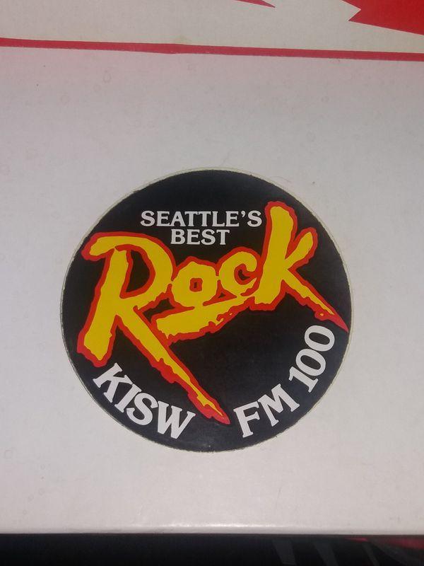 KISW Logo - Vintage SEATTLE'S BEST ROCK STICKER ☆KISW FM 100☆ for Sale in Tacoma, WA -  OfferUp