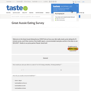 Taste.com.au Logo - Taste.com.au - Win $10,000 - Competitions.com.au