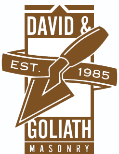 Masonary Logo - David & Goliath Masonry logo series | Design things | Brick, stone ...