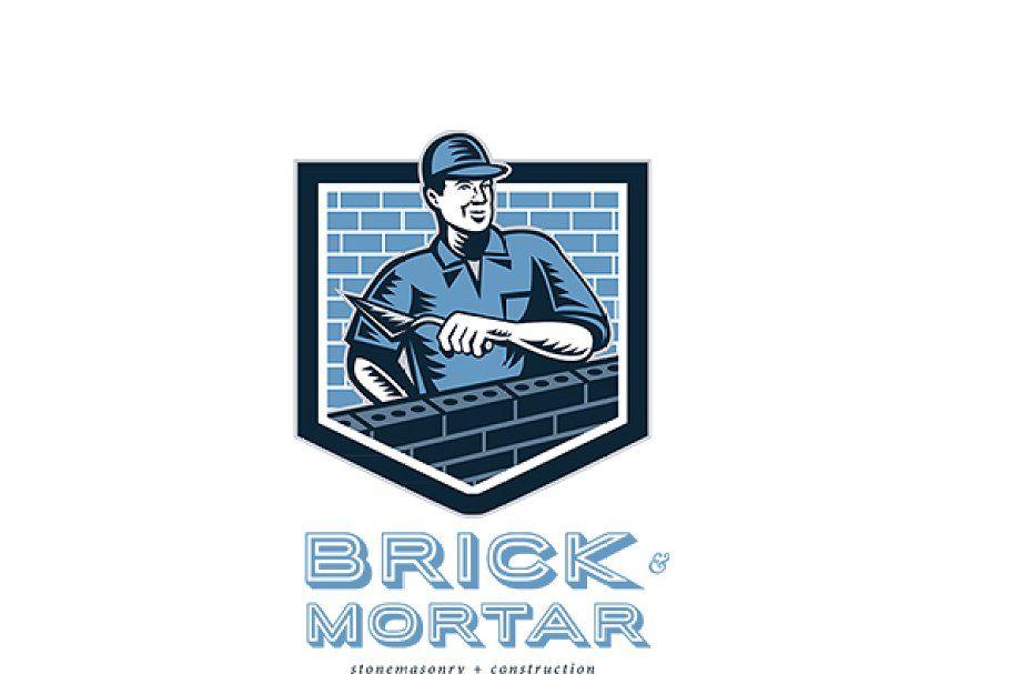 Masonary Logo - Brick and Mortar Stone Masonry and C