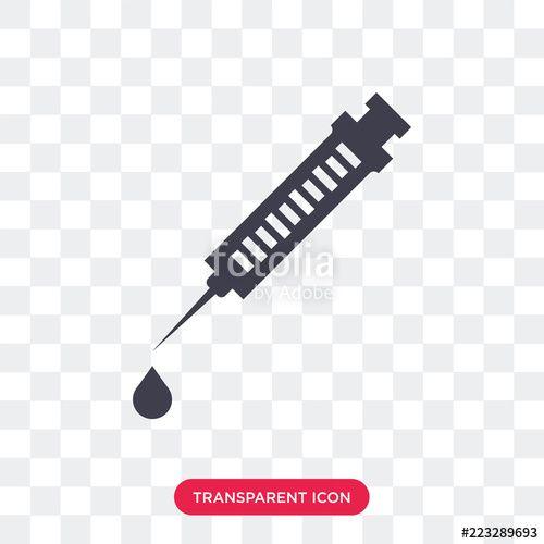 Syringe Logo - Syringe vector icon isolated on transparent background, Syringe logo ...