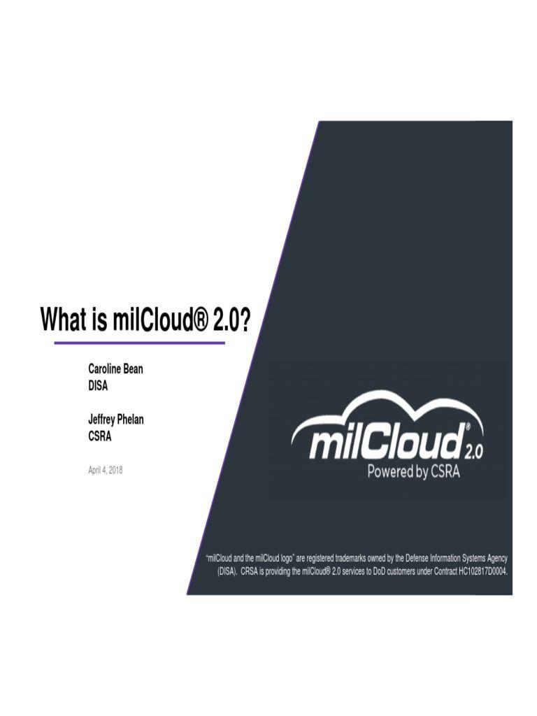 Milcloud Logo - TownHall Jeffrey Phelan | Cloud Computing | Data Center