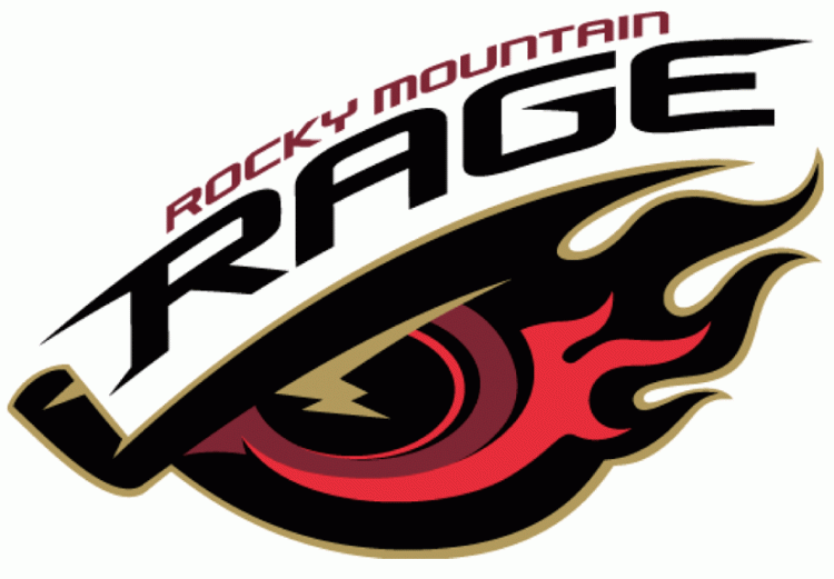 Rage Logo - Rocky Mountain Rage Primary Logo Hockey League CeHL