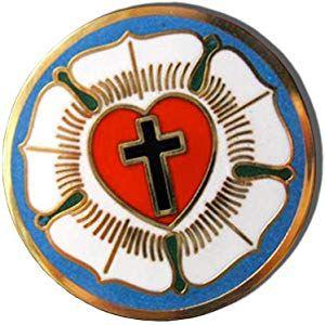 Lutheran Logo - Amazon.com: VENICEBEE LUTHER ROSE SEAL SYMBOL LUTHERAN CROSS SOLID ...