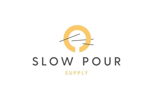 Slow Logo - 15oz Brushed Silver Pitcher with Round (Wide) Spout