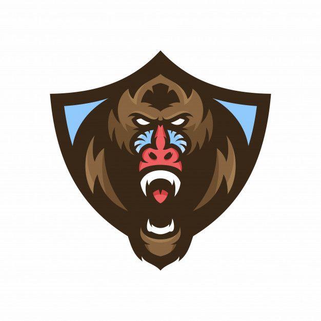 Mandrill Logo - Mandrill Monkey Logo Icon Illustration Mascot Vector