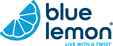Blue and Green Twist Logo - About. Blue Lemon Restaurant