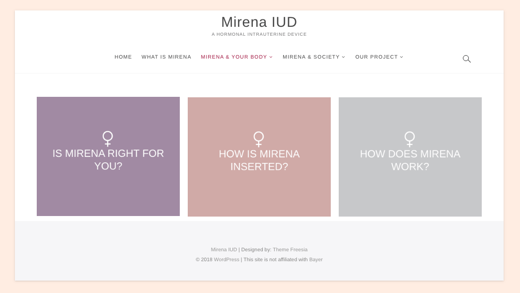 Mirena Logo - DESIGN JUSTIFICATION – Mirena IUD