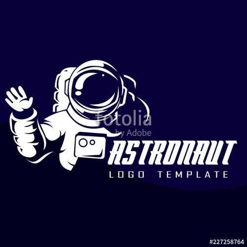 Astrounaut Logo - vector astronaut logo