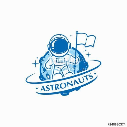 Astrounaut Logo - Astronaut Logo Vector