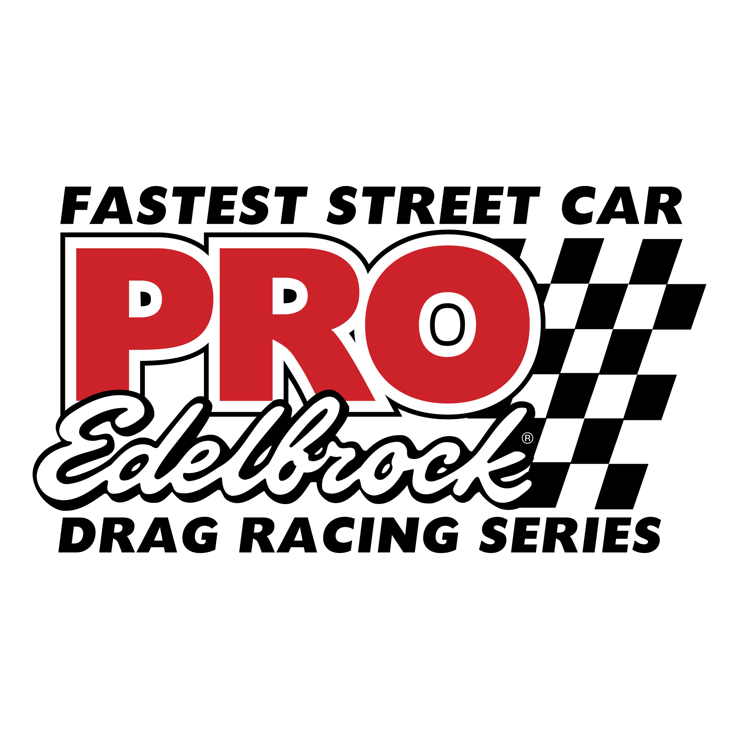 Edelbrock Logo - PRO Edelbrock Drag Racing Series Logo PNG Transparent & SVG Vector