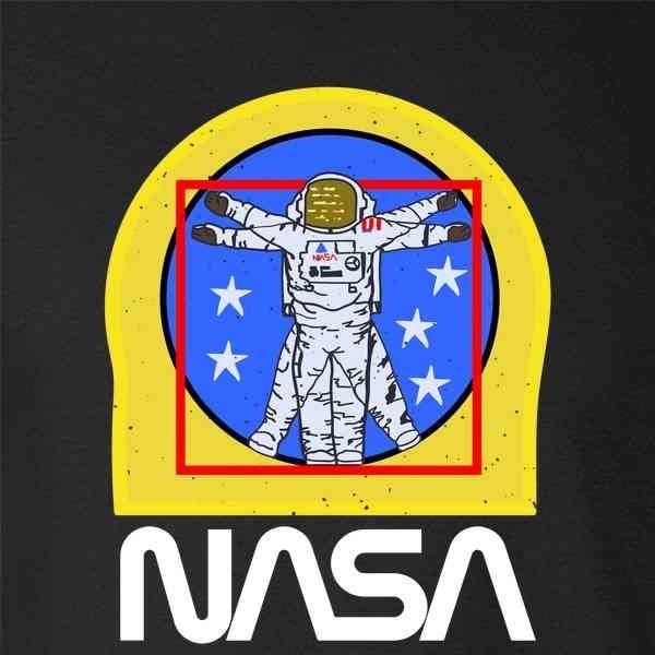 Astrounaut Logo - NASA Approved Vitruvian Astronaut EVA Patch Logo