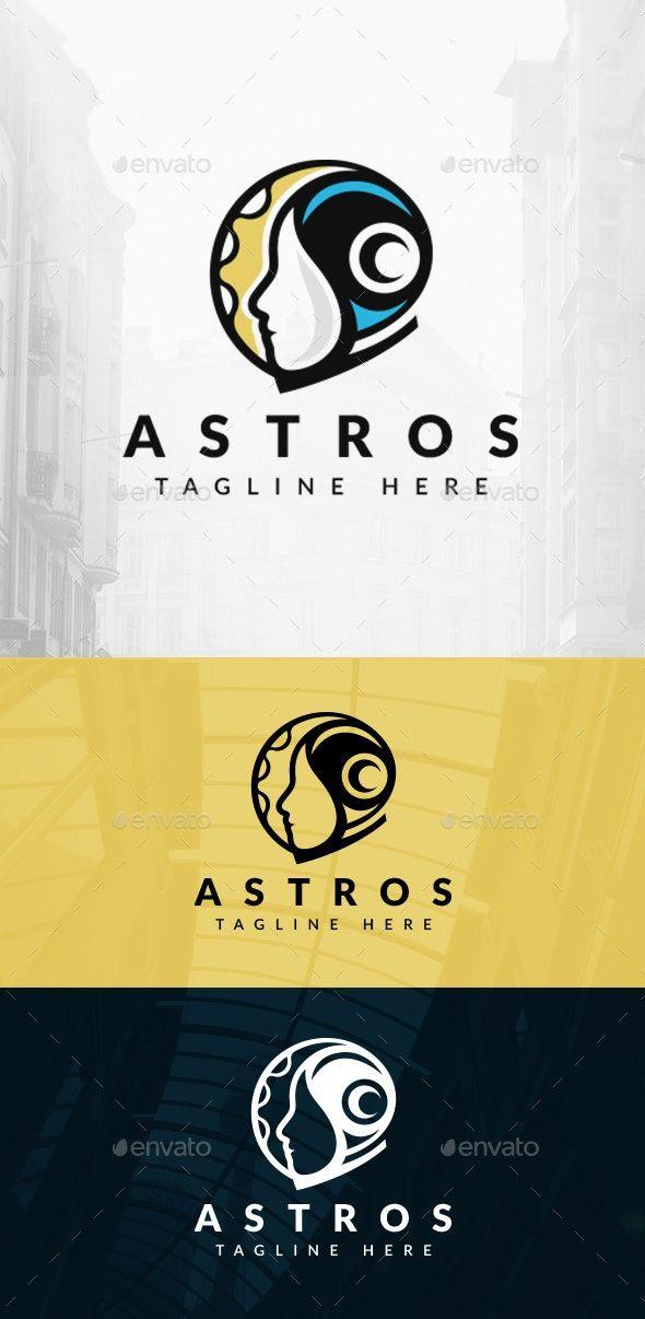 Astrounaut Logo - Moon Astronaut Logo