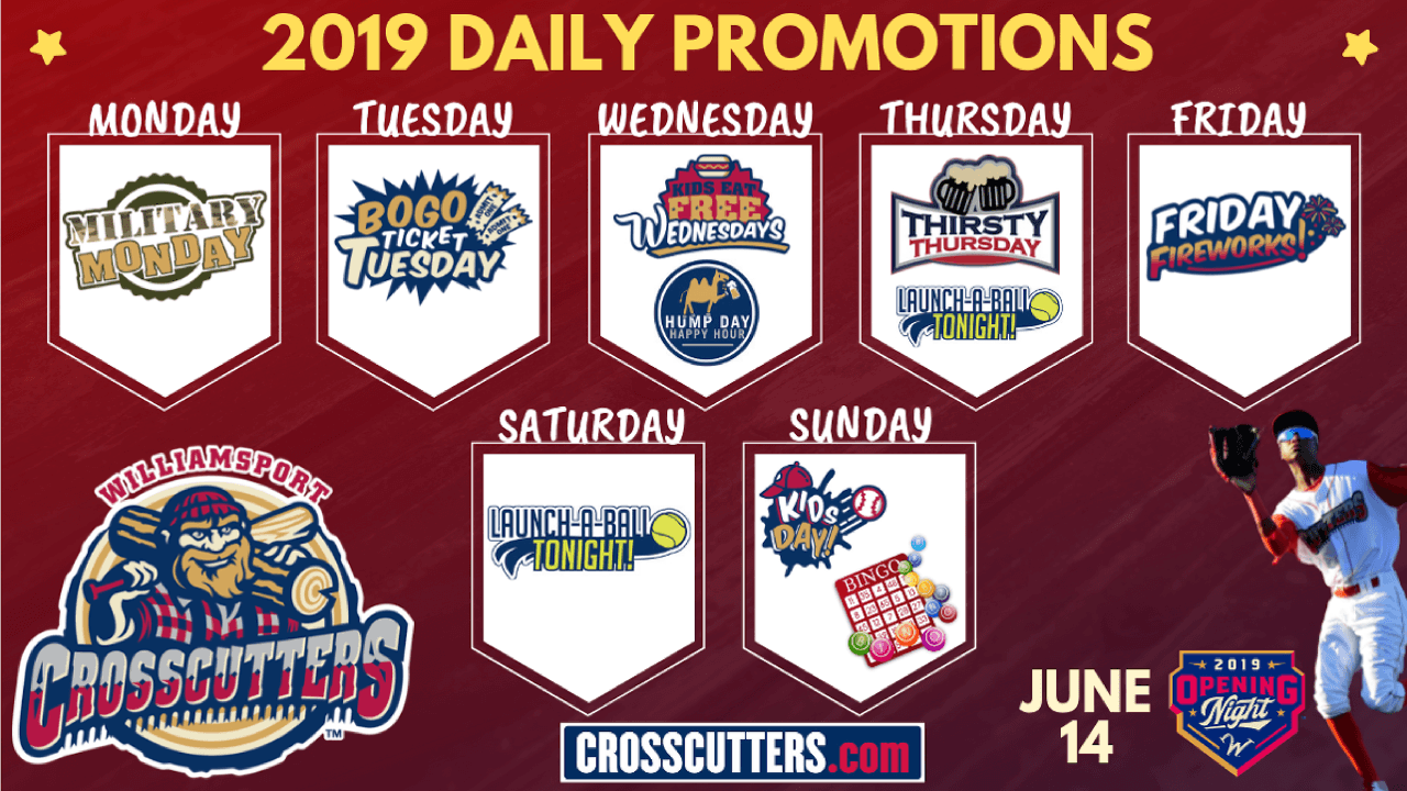 Crosscutters Logo - Cutters Announce Day of the Week Promos for 2019 Season ...