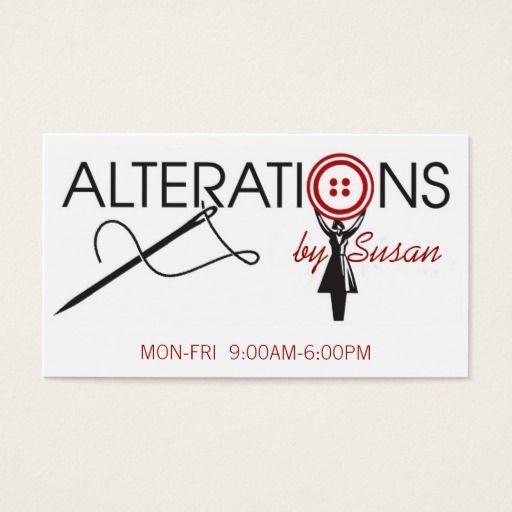 Alterations Logo - Alteration, Clothing, Tailor, Seamstress Business Card | Zazzle.com ...