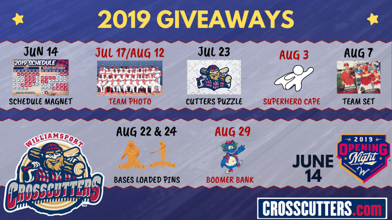 Crosscutters Logo - Cutters Announce Giveaway Slate for 2019 Season | Williamsport ...