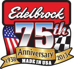 Edelbrock Logo - Edelbrock 75th Anniversary Air Cleaner 14 Round