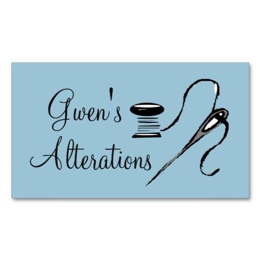 Alterations Logo - Tailor, Alterations, Tailoring, Seamstress, Tailor Business Card ...
