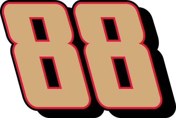 Earnhardt Logo - Details about Dale Earnhardt JR Gold 88 Logo #88 Vinyl Decal / Sticker 5  Sizes!!!